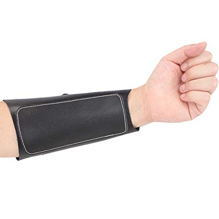 KRATARC Archery Leather Adjustable Wristband Unisex Protective Arm Guard Hunting Target Bow