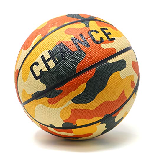 Chance Premium Rubber Outdoor/Indoor Basketball (Size 5 Kids & Youth, 6 WNBA Womens, 7 Mens NCAA & Official NBA Basketball) (Size 27.5, 28.5, 29.5)