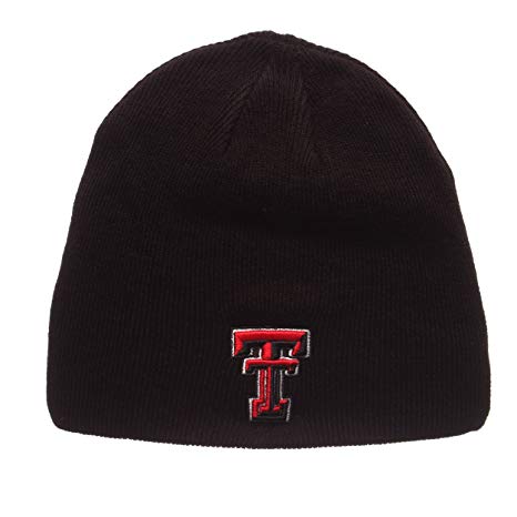 Zephyr Edge Skull Cap - NCAA Cuffless Winter Knit Beanie Toque Hat