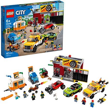 LEGO City Tuning Workshop Toy Car Garage 60258, Cool Building Set for Kids, New 2020 (897 Pieces)