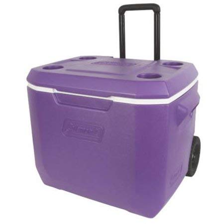 Coleman 50-Quart Xtreme 5-Day Heavy-Duty Cooler with Wheels, Purple