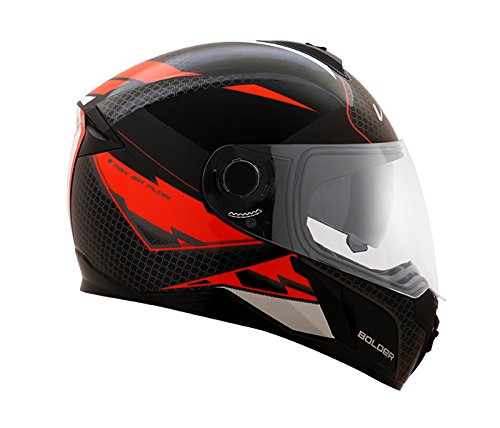 Vega Ryker D/V Bolder Full Face Helmet (Black/Orange, M)