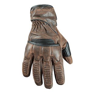 STREET & STEEL Scrambler Leather Motorcycle Gloves - XL, Brown