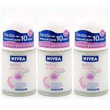 Nivea Extra Whitening Pore Minimizer Antiperspirant Deodorant Roll-on - 50ml X 3 Packs