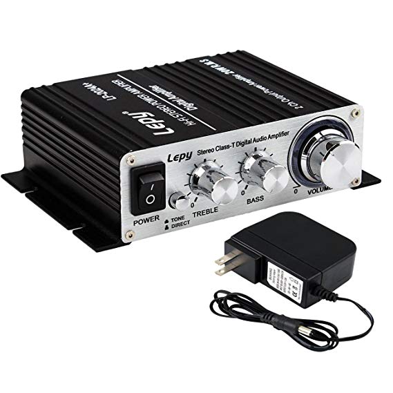 Lepy LP-2024A-HA LP-2024A  Hi-Fi Audio Stereo Power Amplifier Car Amplifier, 3A Power Supply