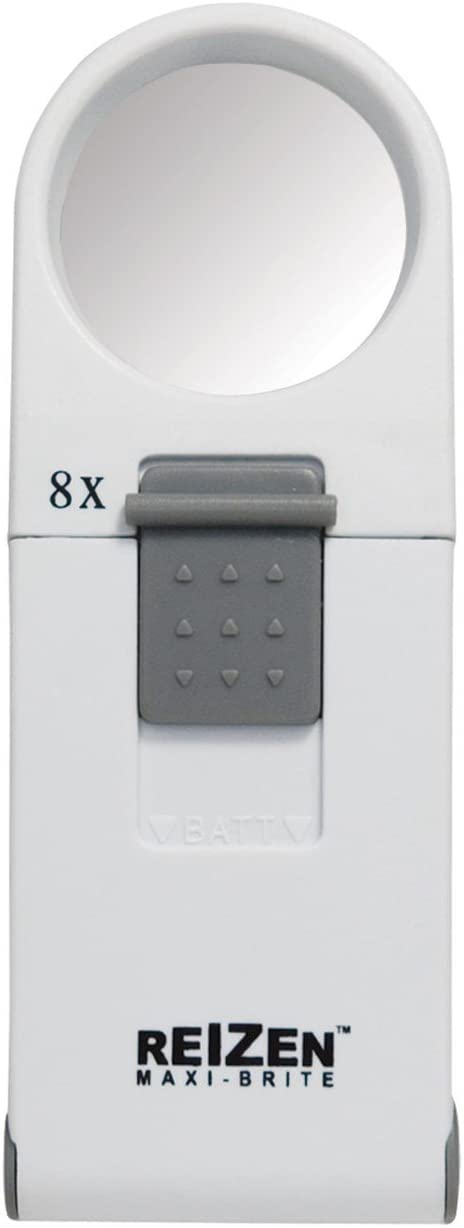 Reizen Maxi-Brite LED Handheld Magnifier - 8X