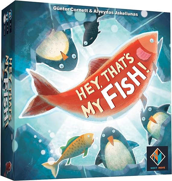 Hey, That's My Fish! Board Game - A Strategic Penguin Fishing Adventure Game, Fun Family Game for Kids and Adults, Ages 8 , 2-4 Players, 20 Min Playtime - Made by Next Move Games