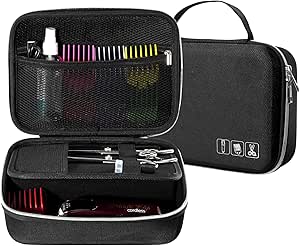 ProCase Hard Hair Clippers Case, Barber Supplies Hair Cutting Tool Accessories Storage Organizer, Trimmer Travel Bag for TPOB/Hatteker/Oneisal/Wahl 5Star/Andis Men Razor Guard Grooming Kits -Black