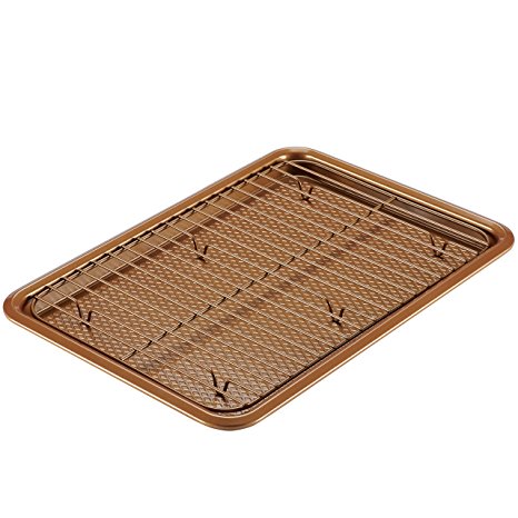 Ayesha Curry Bakeware Cookie Pan Set, Copper, 2-Piece