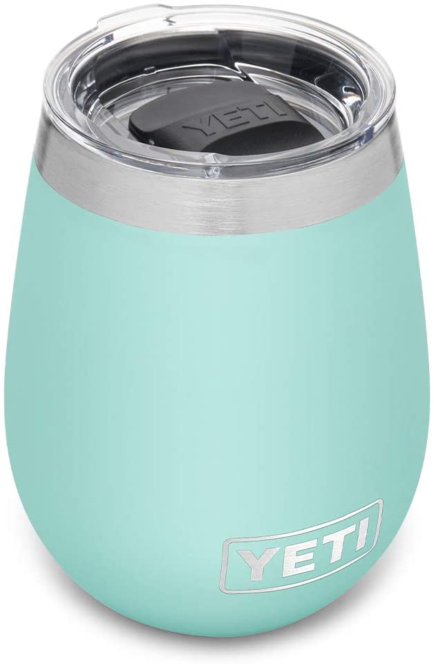 YETI Rambler 10 oz Wine Tumbler, Vacuum Insulated, Stainless Steel with MagSlider Lid, Seafoam