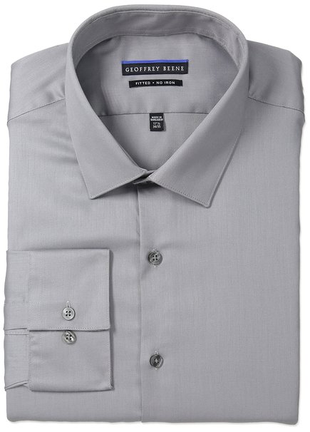 Geoffrey Beene Men's Fitted Sateen Shirt