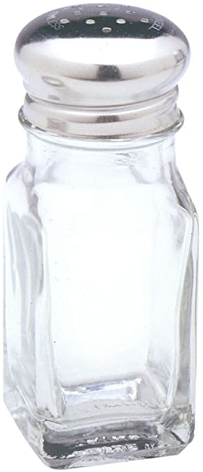 Norpro 742 Glass Salt or Pepper Shaker, Clear (2 Pack)