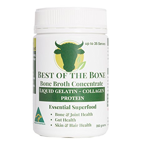 Organic Beef Bone Broth Gelatin - Supports Joint Health, Boost Immunity - Fresh, Natural Ingredients for Delicious Paleo & Gluten Free Diet Friendly Broth Soup Stock - 12.3 oz