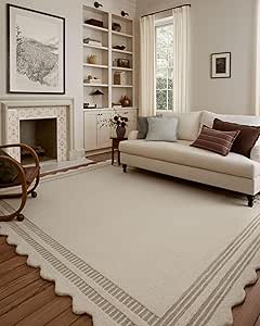 Loloi Chris Loves Julia Scottie Collection SCO-01 Ivory/Grey 5'-0" x 7'-6", .87" Pile Height, Area Rug