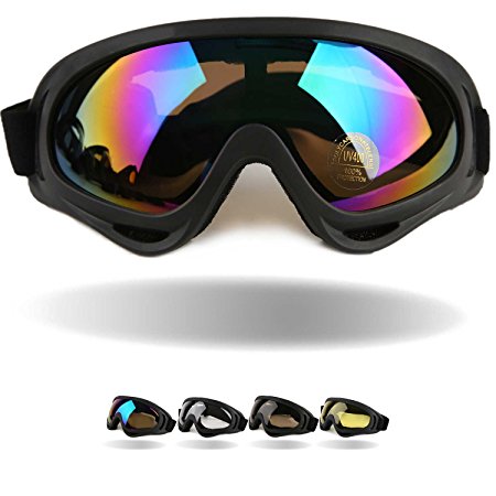 Outdoor Windproof Motorcycle Riding Glasses Ski Goggles Military Glass