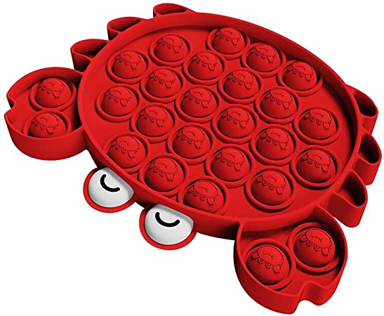 Push Bubble Fidget Block, Pop Bubble Fidget, Sensory Fidget Mat, Autism Special Needs Stress Reliever Silicone Stress Reliever Plaything,Squeeze Sensory Sponge (#001-1PC)