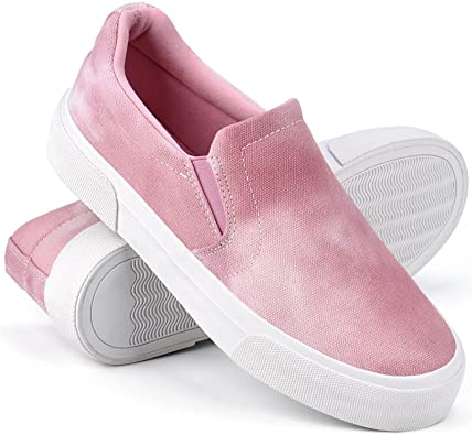 JENN ARDOR Women's Slip On Sneakers Fashion Flats Shoes Comfortable Casual Shoes for Walking