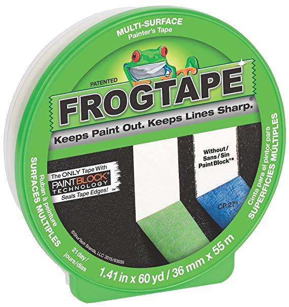 FrogTape CF 120 Painter's Tape, Multi-Surface, 36mm x 55m, Green, 1 Roll (202944)