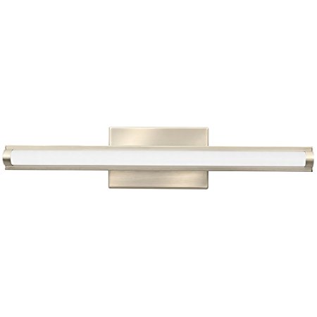 Lithonia Lighting Contemporary Arrow 3K LED Vanity Light, 2-Foot, Brushed Nickel