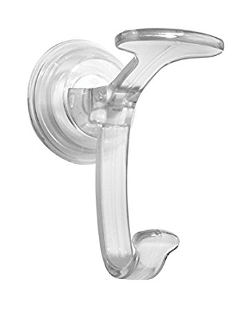 InterDesign Power Lock Suction, Spa Hook, Clear