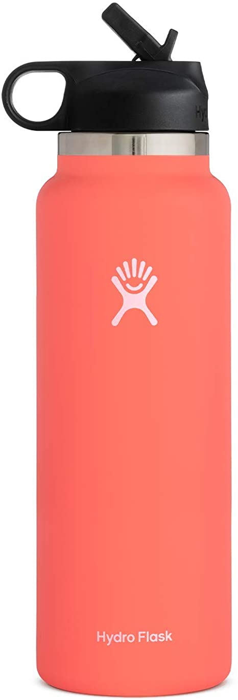 Hydro Flask Wide Mouth 2.0 Water Bottle, Straw Lid - Multiple Sizes & Colors