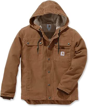 Carhartt Men's Relaxed Fit Washed Duck Sherpa-Lined Utility Jacket