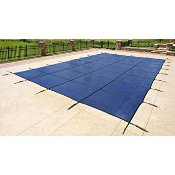 Blue Wave 18-ft x 36-ft Rectangular In Ground Pool Safety Cover - Blue