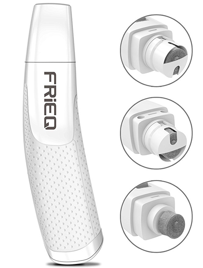 FRiEQ Electric Pet Nail Grinder - Cordless Nail Trimmer for Dogs, Cats, Rabbits, Birds and Guinea Pigs - Ergonomically Designed for Comfort and Control - Safe and Easy to Use - 2 AA Batteries Included