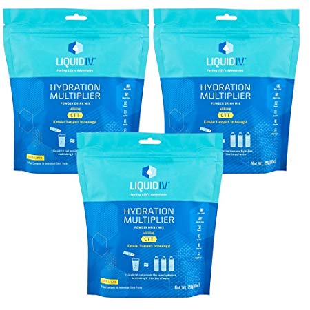 Liquid I.V. Hydration Multiplier, Electrolyte Drink Mix (Lemon Lime, 48 Count)