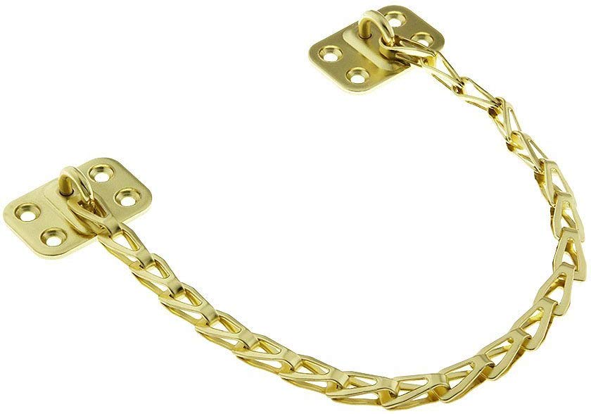 12" Steel Transom Chain in Polished Brass