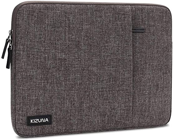 KIZUNA Tablet Sleeve Case 10 Inch Water-Resistant Laptop Bag for 10.1" Notebook/9.7" 10.5" 11" iPad Pro/Microsoft Surface Go/10.8" Huawei MediaPad/Samsung Galaxy Tab S4/Acer Iconia One 10 -Brown