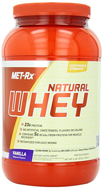 MET-Rx Natural Whey Vanilla, 2 pound