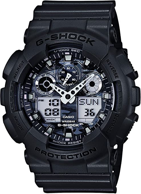 Casio 200M WR Shock Resistant Watch (Model: GA-100CF-8CR)