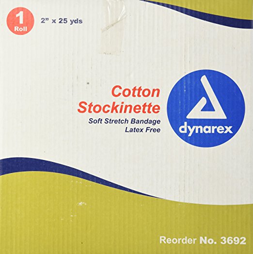 Dynarex Stockinette Knit Tube Dressing, 2'' X 25yd