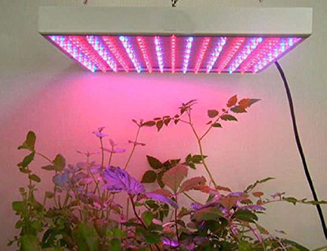 Amzdeal Super Bright 14W 225PCS 3528led Red Blue Grow Led Light Plant Grow Light Panel Hydroponic Plant Lamp for indoor Hydroponics Flower Vegetable Flower Growing