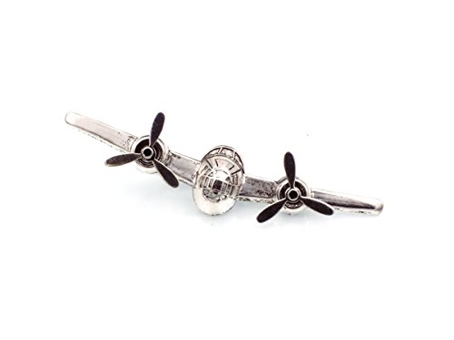 Airplane Tie Clip with Moving Propellers