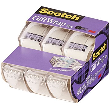 Scotch Gift Wrap Tape, 3/4 x 300 Inches, 3 Pack (311)