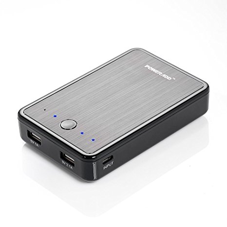 Poweradd Pilot E2 12000mAh High Capacity Dual USB Port External Battery Pack Portable Power Bank Charger for iPhone 6 Plus 6 5S 5C 5 4S 4, iPad Air Mini2, Samsung Galaxy S4 S3 S2, Note 4 3 2, Google Nexus 5, HTC One, Blackbery, LG, Motorola, Nokia, Sony Cell Phones, Android Smart Phones and Tablets, More other 5V USB-charged Devices(Apple adapters and Samsung 30-pin adapter not included) - Black