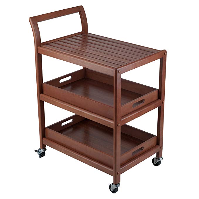 Winsome Wood 94138 Albert Entertainment Kitchen Cart