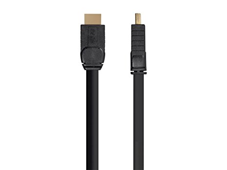 Monoprice HOSS Active High Speed HDMI Cable, 4K @ 60Hz, HDR, 18Gbps, 24AWG, YUV 4:4:4, CL3, 25ft, Black