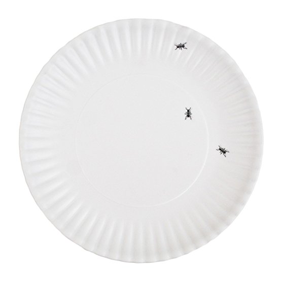 Picnic Ants Faux Paper 9-inch Melamine Plates, Set of 4