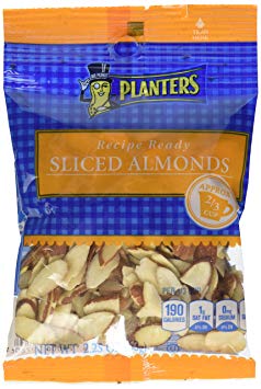 Planters Sliced Almonds, 2.25 oz