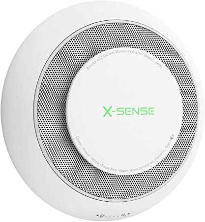 X-Sense 10-Year Battery Combination Smoke and Carbon Monoxide Alarm Detector with Large Silence Button, XP01