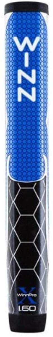 Winn Pro X Putter Grips, 1.60-Inch, Blue/Black