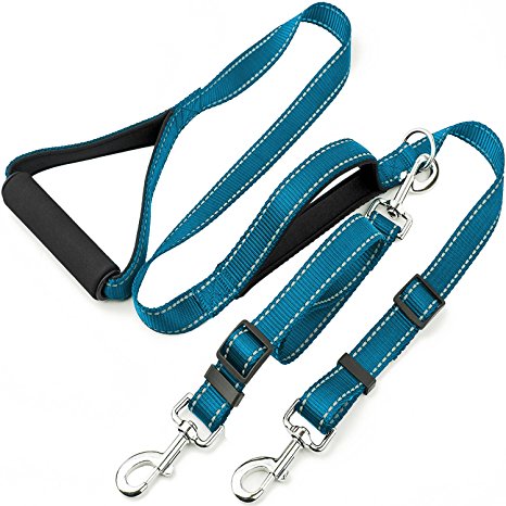 Taglory Multi-Functional Dog Leash/Basic 6 Ft Dog Training Walking Leash/Double Dog Leash for 2 Dogs