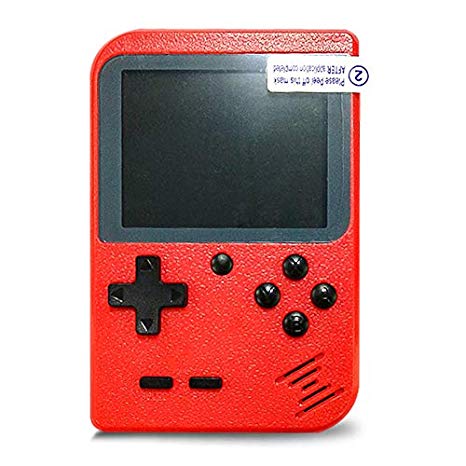 Flybiz Handheld Retro Game Console with 400 Classic NES FC Games, Mini Portable Pocket Game 3 Inch Screen, 800mAh Rechargeable Battery, TV Output for Kids Boys Girls Men Women (Red)