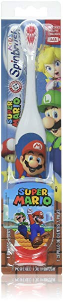 ARM & HAMMER Kid's Spinbrush Powered Toothbrush, Super Mario 1 ea