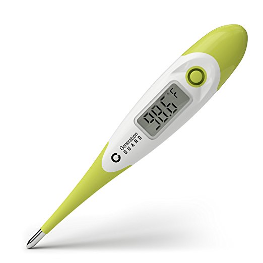 Medical Digital Thermometer for Baby, Kids & Adults ~ Accurate 15 Second Read with Latest Chip Technology ~ Provides Oral, Underarm & Rectal Temperatures, Waterproof, by Generation Guard