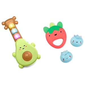 Skip Hop Baby Guitar, Farmstand Grow & Play, Rock-A-Mole and Musical Fruit Band Set