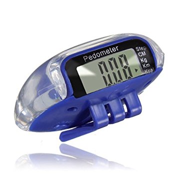 TOOGOO(R) LCD Digital Multi Pedometer Walking Step Distance Calorie Counter Run Fitness - Blue